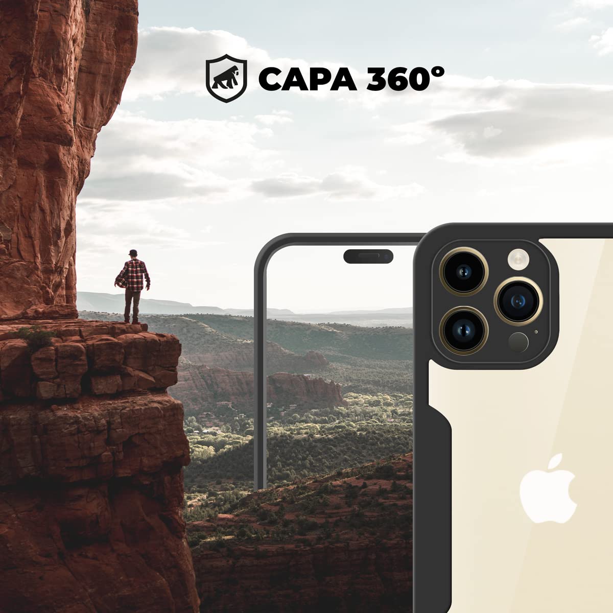 Gshield Capa Case Capinha 360 Frente e Verso para (iPhone 14 Pro